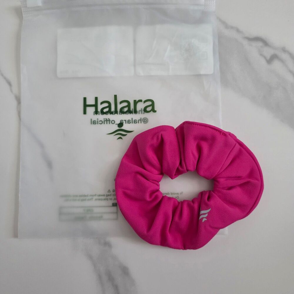 Halara Hot Pink Athletic Scrunchie Hair Tie NWT